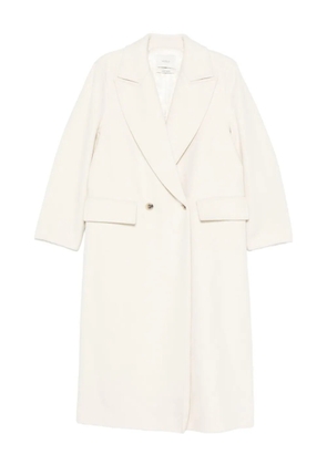 VICOLO wool-blend coat - White