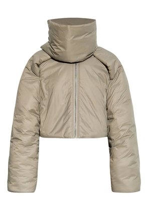 Rick Owens DRKSHDW high-neck zip-up jacket - Neutrals