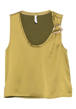 IMPERIAL ring-embellished sleeveless top - Green