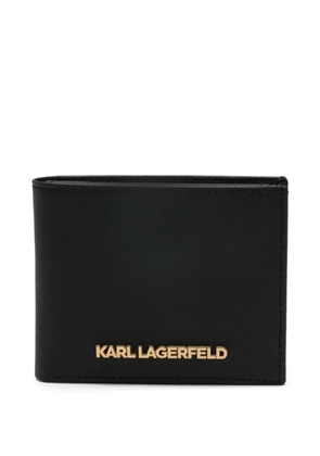 Karl Lagerfeld logo-plaque wallet - Black