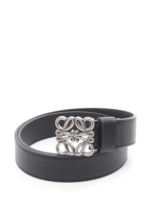 Loewe Pre-Owned 2020s Anagram leather belt - Black