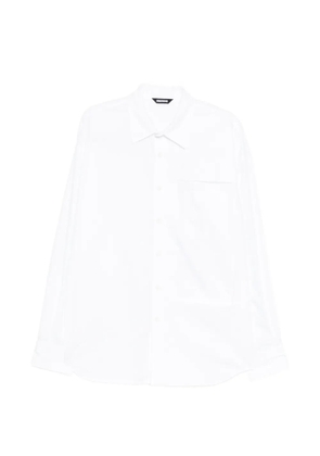 Moohong cutout long-sleeve shirt - White