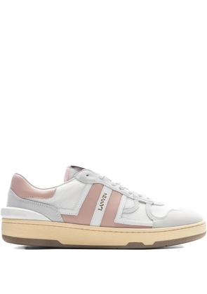 Lanvin Clay leather panel low-top sneakers - White