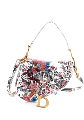 Christian Dior Pre-Owned Saddle Handbag with Strap Printed Leather Medium shoulder bag - Multicolour
