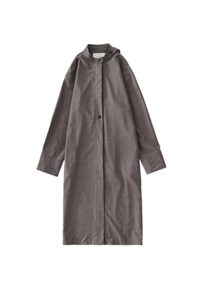 Studio Nicholson Wheeler extended-collar midi dress - Neutrals