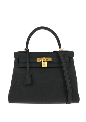Hermès Pre-Owned 2019 28 Kelly Retourne leather tote bag - Black