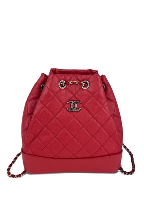 CHANEL Pre-Owned 2019 Gabrielle quilted backpack - Red