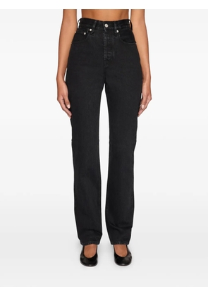 Jacquemus Le De-Nimes Droit logo jeans - Black