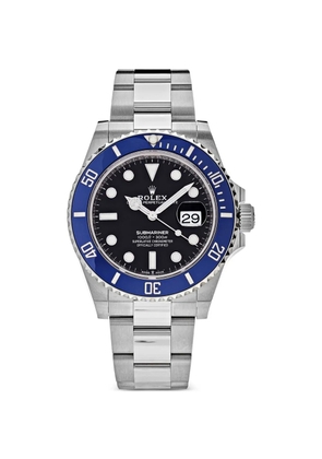 Rolex 2023 Submariner Date blue bezel 41mm watch - Black