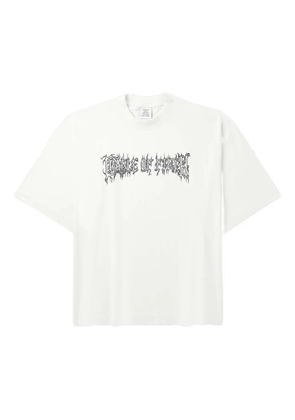VETEMENTS graphic-print T-shirt - White