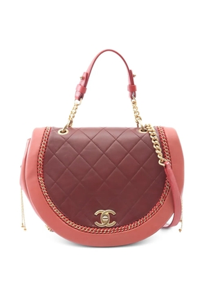 CHANEL Pre-Owned 2018 quilted chain tote bag - Red