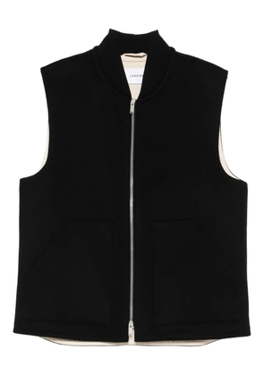 Lardini zip-front gilet - Black