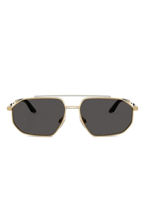 Dolce & Gabbana Eyewear double-bridge sunglasses - Gold