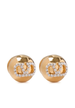 Valentino Garavani VLogo Signature rhinestone earrings - Gold