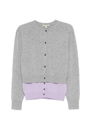 MERYLL ROGGE buttoned layered cardigan - Grey