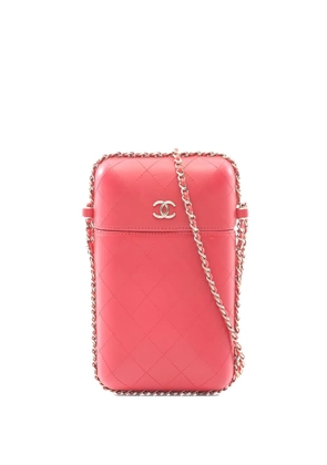 CHANEL Pre-Owned 2018 interlocking-CC cross body bag - Red
