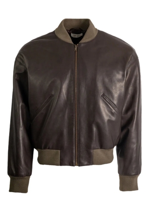 The Row zip bomber jacket - Brown