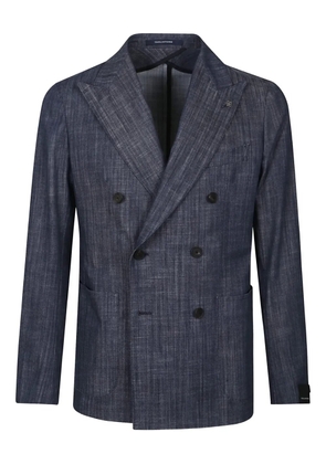 Tagliatore double-breasted cotton jacket - Blue