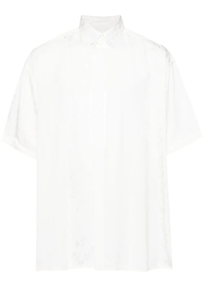 LGN LOUIS GABRIEL NOUCHI patterned-jacquard shirt - White