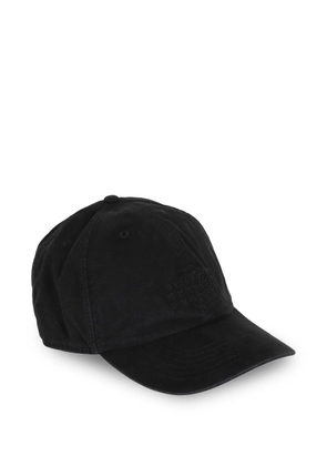 MM6 Maison Margiela logo embroidered cap - Black
