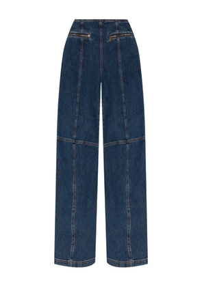ETRO Pegaso-motif panelled jeans - Blue