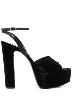 Saint Laurent Pre-Owned 95mm Jodie sandals - Black
