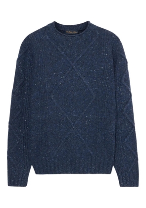 Brooks Brothers geometrical-shape detailed crew-neck sweater - Blue