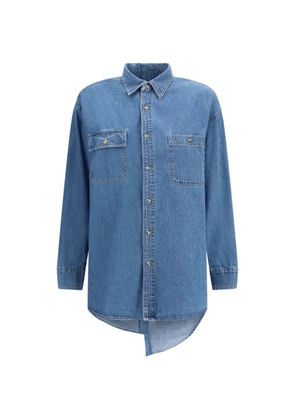 E.L.V DENIM classic pocket denim shirt - Blue