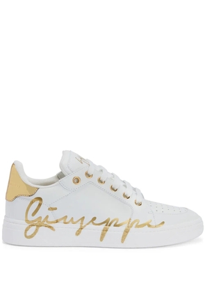 Giuseppe Zanotti GZ94 metallic sneakers - White