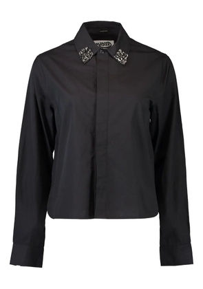 MOTHER embellished-collar shirt - Black