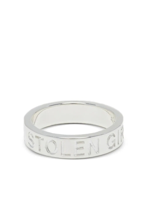 Stolen Girlfriends Club clean logo ring - Silver