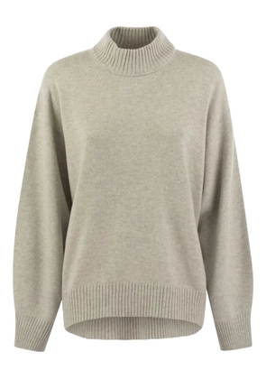 Brunello Cucinelli monile chimney-neck sweater - Grey
