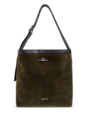 Alexander McQueen suede tote bag - Green