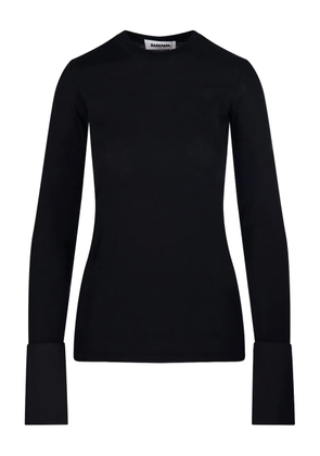 DARKPARK cuff detail long-sleeve top - Black