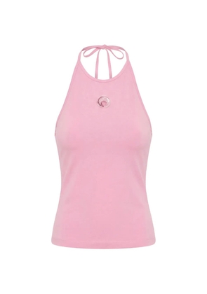 Marine Serre logo halter top - Pink