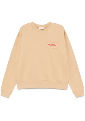 Marni jersey-texture sweatshirt - Neutrals