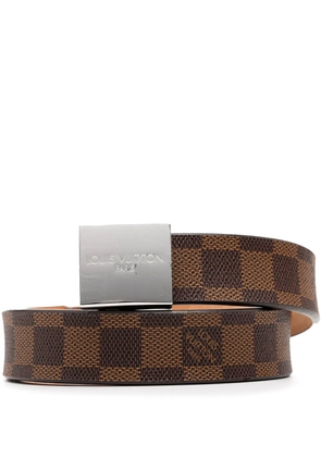 Louis Vuitton Pre-Owned 2004 Damier Ebene Ceinture belt - Brown