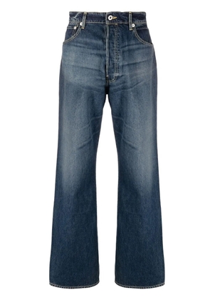 Kenzo mid-rise straight-leg jeans - Blue