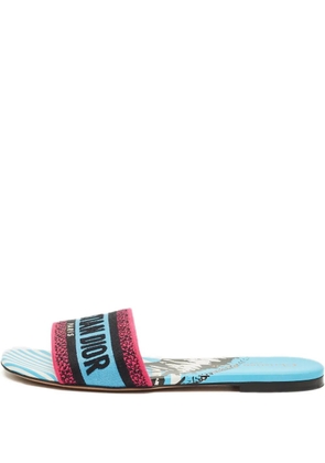 Christian Dior Pre-Owned Dway logo-embroidered sandals - Blue