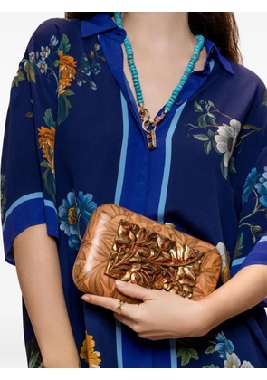 SILVIA FURMANOVICH Agate plaque clutch - Brown