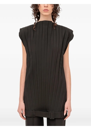 MM6 Maison Margiela pleated mini dress - Black