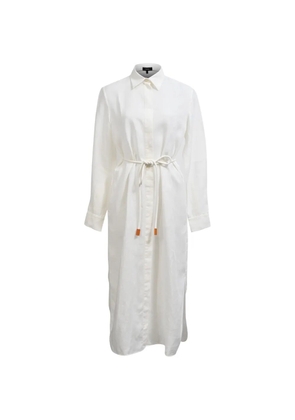 Theory belted maxi shirt dress - Neutrals