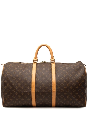 Louis Vuitton Pre-Owned 2001 Monogram Keepall 55 travel bag - Brown