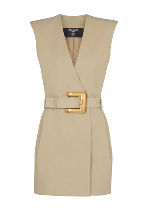Balmain belted blazer dress - Neutrals