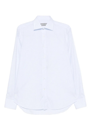 Canali gingham cotton shirt - Blue
