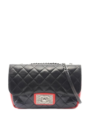 CHANEL Pre-Owned 2015-2016 quilted-leather shoulder bag - Black