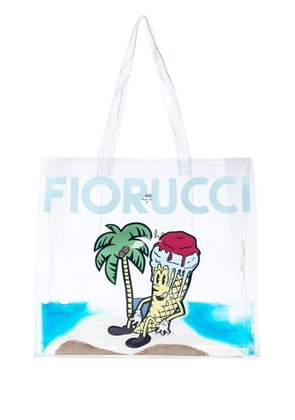 Fiorucci ice-cream graphic tote bag - Neutrals