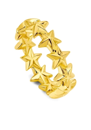 BUDDHA MAMA 20K yellow gold Puffy Star band ring