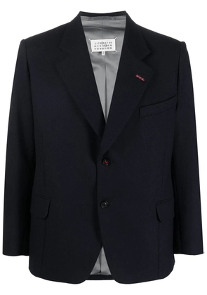 Maison Margiela single-breasted wool blazer - Blue
