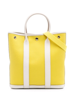 Hermès Pre-Owned 2020 Toile and Negonda Garden File 28 satchel - White